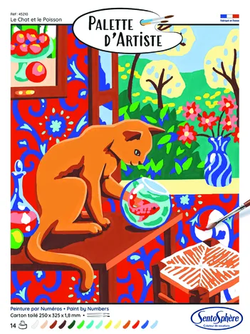 Produit Palette D'Artiste - Le Chat Et Le Poisson Image
