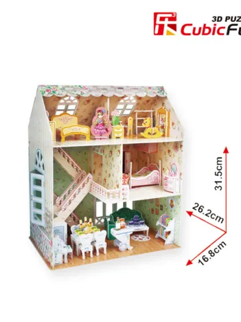 Produit Puzzle 3D - Maison de Poupées de rêve - Difficulté : 4/8 Image