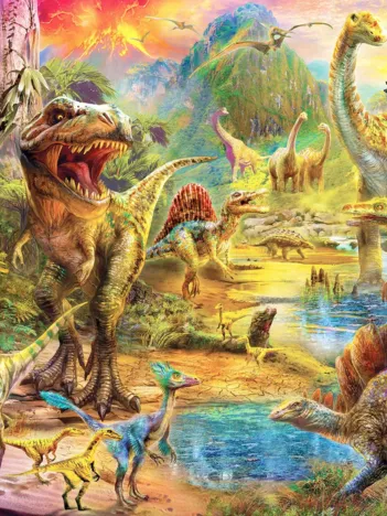 Produit Landscape of Dinosaurs Image