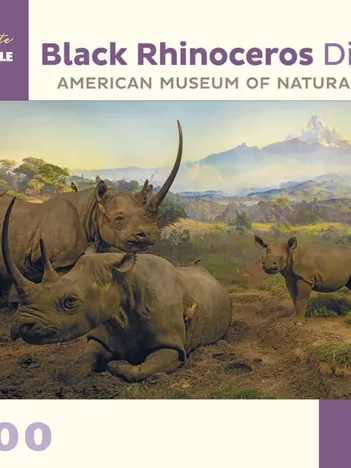 Produit Black Rhinoceros Diorama - Northwestern Slope of Mount Kenya, Kenya Image