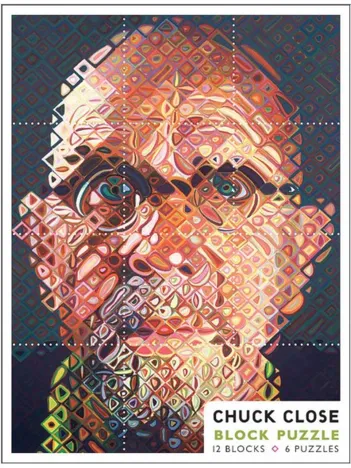 Produit Chuck Close - 12 cubes pour six autoportraits Image