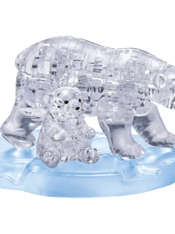 Produit Puzzle 3D en Plexiglas - Ours et Ourson Image