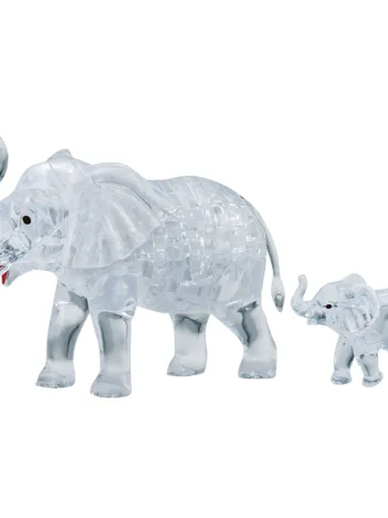 Produit Puzzle 3D en Plexiglas - Eléphants Image