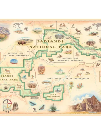 Produit Badlands Map Image