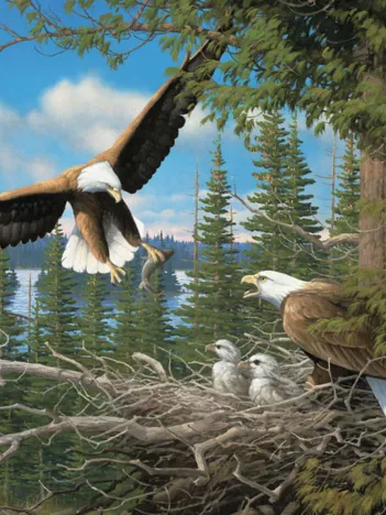 Produit Nesting Eagles Image