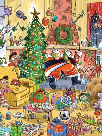 Produit Catching Santa - Puzzle Famille (Pièces de Tailles Différentes) Image