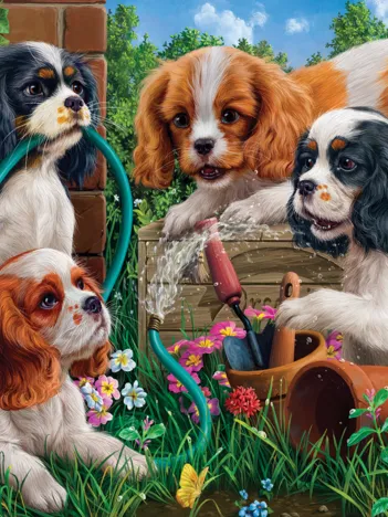 Produit Pups in the Garden Image