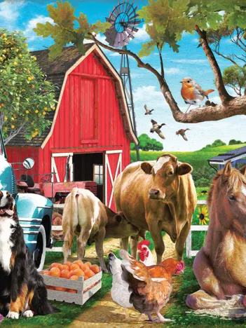 Produit Rafael Trujillo - Gathering in the Farmyard Image