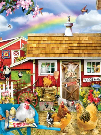 Produit Lori Schory - Springtime Chickens Image