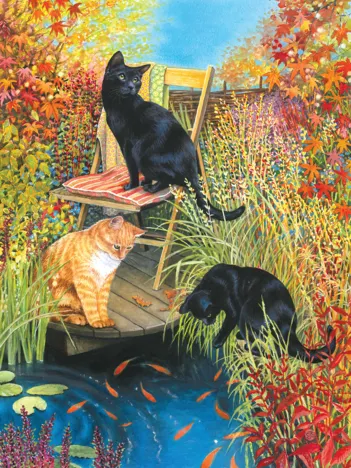 Produit Chrissie Snelling - Cats and Koi Image