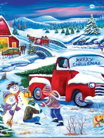 Produit Pièces XXL - Jour de Neige à la Ferme Image