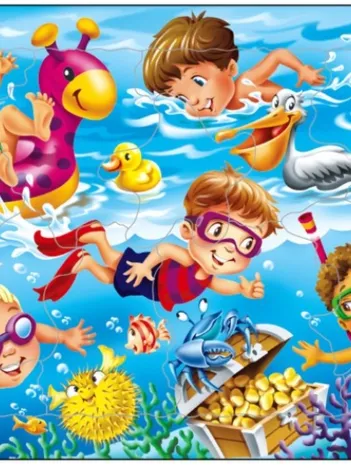 Produit Puzzle Cadre - Jeux d'enfants à la Mer Image