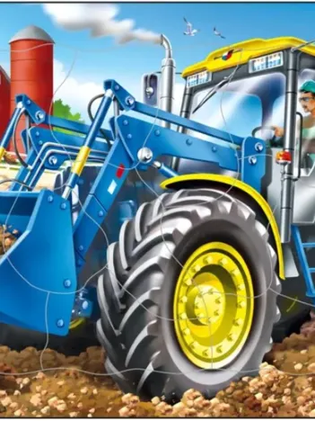 Produit Puzzle Cadre - Tractopelle Image