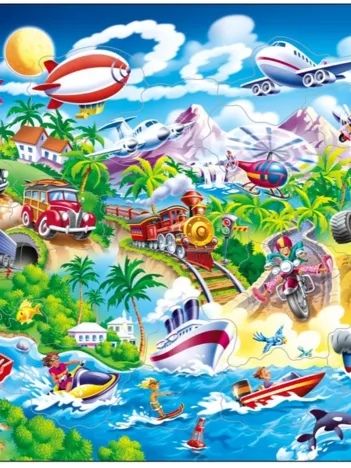 Produit Puzzle Cadre - Moyens de Locomotion Image