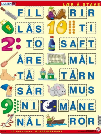 Produit Puzzle Cadre - Apprendre à épeler 2 (en Norvégien) Image