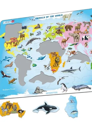 Produit Puzzle Cadre - Animals of the World (en Hollandais) Image