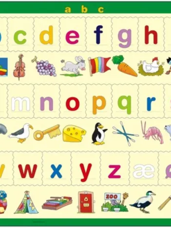 Produit Puzzle Cadre - Lær bokstavene (små), en Norvégien Image