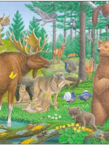 Produit Puzzle Cadre - Animaux de la Forêt Image