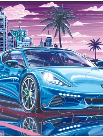 Produit Puzzle Cadre - Sports Cars in the City Image