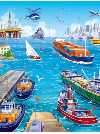 Produit Puzzle Cadre - Le Port Image