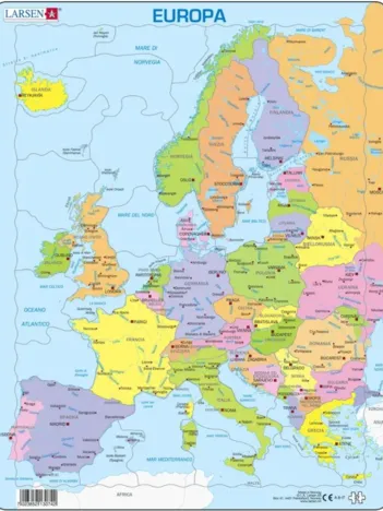 Produit Puzzle Cadre - Carte Politique de l'Europe (Italien) Image