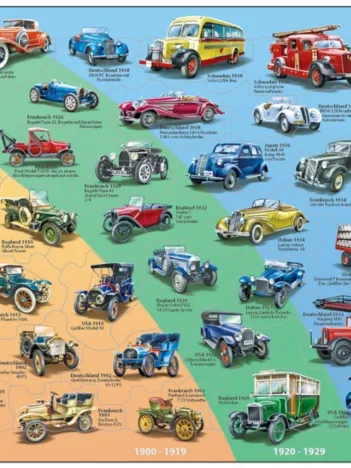 Produit Puzzle Cadre - Voitures Rétro (en Allemand) Image