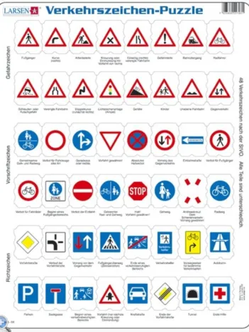 Produit Puzzle Cadre - Signalisation Routière Allemande (en Allemand) Image