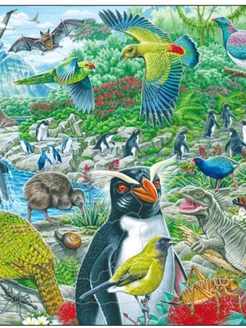Produit Puzzle Cadre - New Zealand's Picturesque Wildlife Image