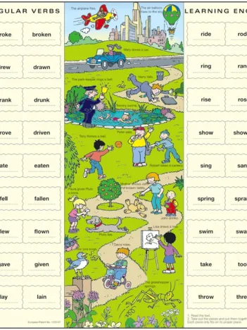 Produit Puzzle Cadre - Apprendre l'Anglais 11 : Les Verbes irréguliers (en Anglais) Image