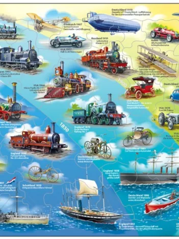 Produit Puzzle Cadre - Historische Fahrzeuge (en Allemand) Image