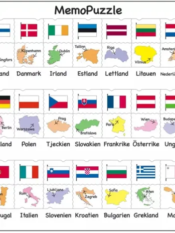 Produit Puzzle Cadre - MemoPuzzle (en Suédois) Image