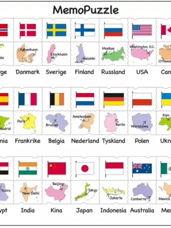 Produit Puzzle Cadre - MemoPuzzle (en Norvégien) Image