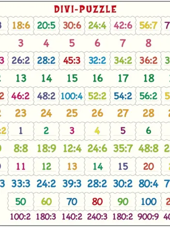 Produit Puzzle Cadre - Apprendre à Compter : La Division Image