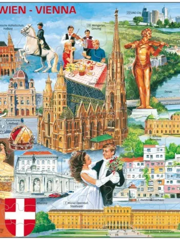 Produit Puzzle Cadre - Souvenirs de Vienne Image
