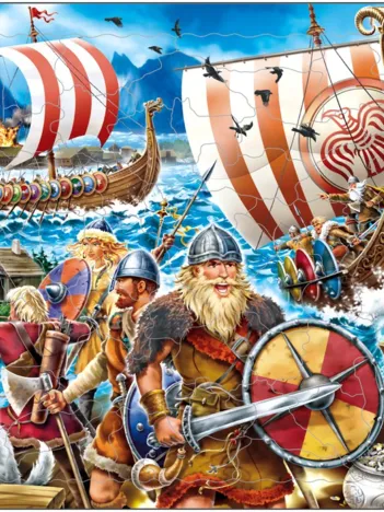 Produit Puzzle Cadre - Attaque de Vikings Image