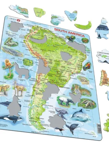 Produit Puzzle Cadre - Amérique du Sud (en Espagnol) Image