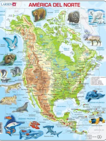 Produit Puzzle Cadre - América del Norte Image