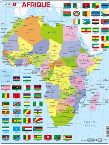 Produit Puzzle Cadre - Carte Politique de l'Afrique (Français) Image