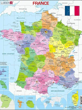 Produit Puzzle Cadre - Carte de France Image