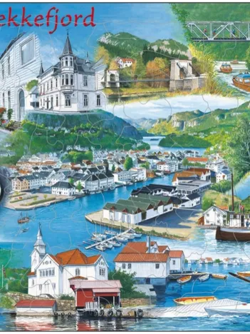 Produit Puzzle Cadre - Souvenirs de Flekkefjord, Finlande Image