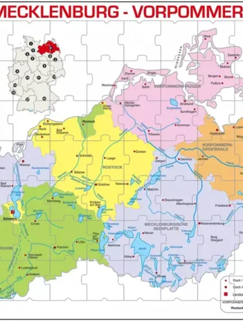Produit Puzzle Cadre - Mecklenburg-Vorpommern Image