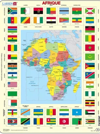 Produit Puzzle Cadre - Carte de l'Afrique Image