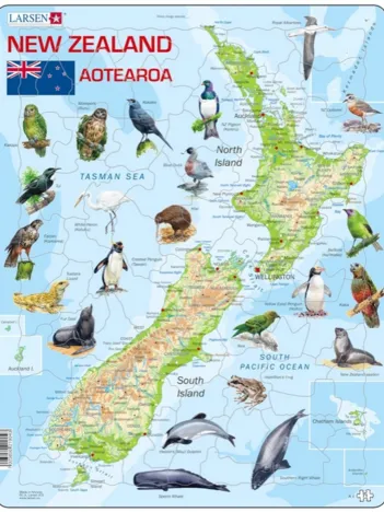 Produit Puzzle Cadre - La Nouvelle Zélande et ses Animaux (en Anglais) Image