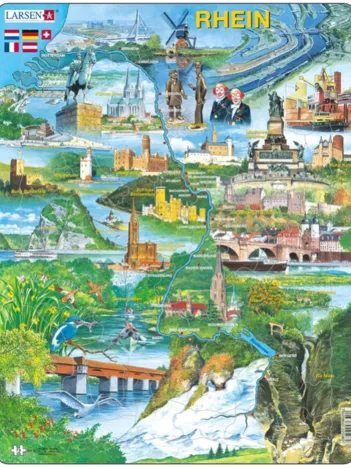 Produit Puzzle Cadre - Souvenirs du Rhin (en Allemand) Image