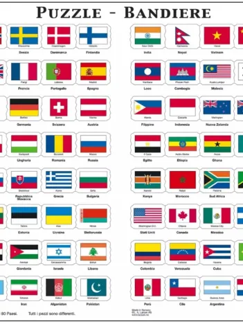 Produit Puzzle Cadre - Bandiere Image