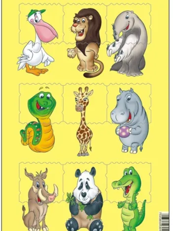 Produit Puzzle Cadre - Bébés Animaux Image