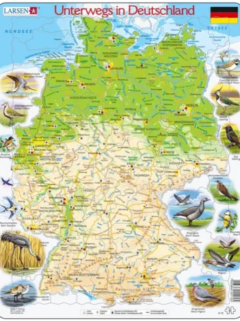 Produit Puzzle Cadre - Voyage en Allemagne (en Allemand) Image