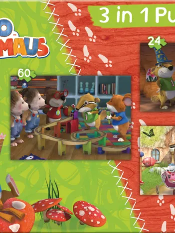 Produit 3 Puzzles - Léo la Souris Image