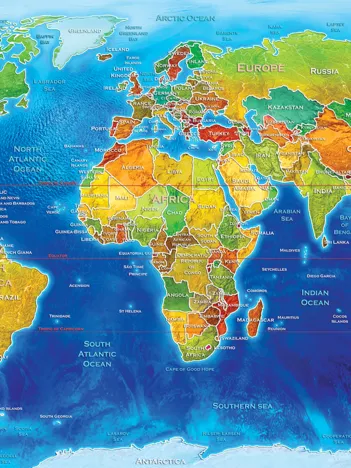 Produit World Political map Image