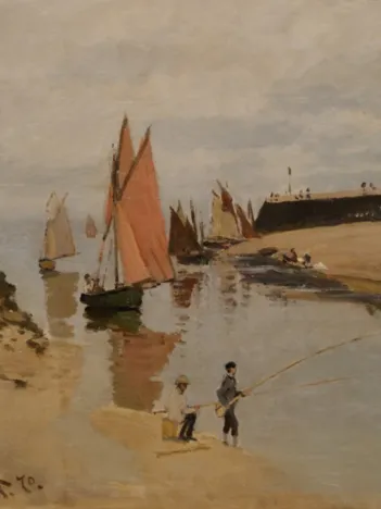Produit Claude Monet : Le Port de Trouville, 1870 Image